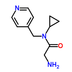 N-Cyclopropyl-N-(4-pyridinylmethyl)glycinamide structure