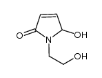 5-hydroxy-1-(2-hydroxyethyl)-1H-pyrrol-2(5H)-one结构式