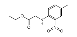 ethyl N-(4-methyl-2-nitrophenyl)glycinate结构式