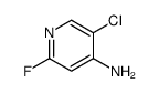 5-chloro-2-fluoropyridin-4-amine结构式