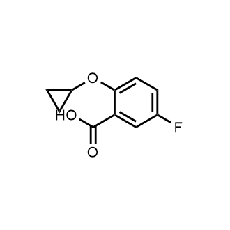 2-Cyclopropoxy-5-fluorobenzoic acid Structure