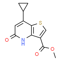 Methyl 7-cyclopropyl-5-oxo-4,5-dihydrothieno[3,2-b]pyridine-3-carboxylate结构式