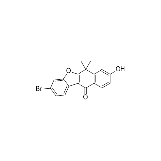 3-溴-8-羟基-6,6-二甲基萘并[2,3-b]苯并呋喃-11(6H)-酮图片