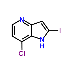 7-Chloro-2-iodo-4-azaindole结构式