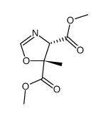 cis-5-methyl-4,5-dicarbomethoxy-2-oxazoline结构式