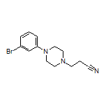 3-[4-(3-溴苯基)哌嗪-1-基]丙腈结构式