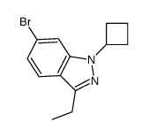 6-溴-1-环丁基-3-乙基-1H吲唑结构式