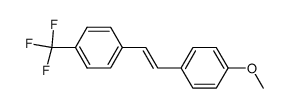 (E)-1-(4-methoxyphenyl)-2-[4-(trifluoromethyl)phenyl]ethene Structure