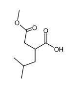 D,L-2-isobutyl-3-(methoxycarbonyl)-propanoic acid Structure