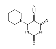 5-diazo-6-(piperidin-1-yl)dihydropyrimidine-2,4(1H,3H)-dione结构式