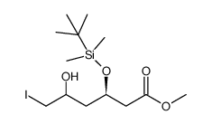 methyl (3R)-3-((tert-butyldimethylsilyl)oxy)-5-hydroxy-6-iodohexanoate Structure