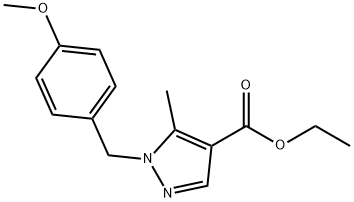 JR-13594, Ethyl 1-(4-methoxybenzyl)-5-methyl-1H-pyrazole-4-carboxylate结构式