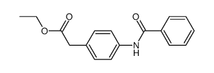 ethyl 2-(4-benzamidophenyl)acetate Structure