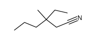 3-ethyl-3-methyl-hexanenitrile Structure