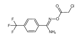 N'-(2-chloroacetoxy)-4-(trifluoromethyl)benzimidamide结构式