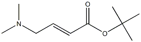 (E)-tert-butyl 4-(dimethylamino)but-2-enoate structure