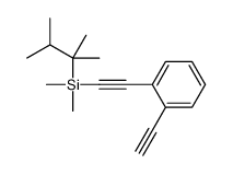 2,3-dimethylbutan-2-yl-[2-(2-ethynylphenyl)ethynyl]-dimethylsilane结构式