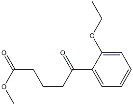 Methyl 5-(2-ethoxyphenyl)-5-oxovalerate structure
