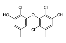 2,4-dichloro-3-(2-chloro-3-hydroxy-5-methylphenoxy)-5-methylphenol Structure