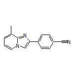 4-(8-甲基咪唑并[1,2-a]吡啶-2-基)苯腈结构式