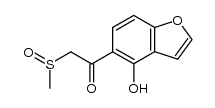 1-(4-hydroxybenzofuran-5-yl)-2-methanesulfinylethanone Structure