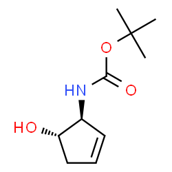 Carbamic acid, (5-hydroxy-2-cyclopenten-1-yl)-, 1,1-dimethylethyl ester, (1S- picture