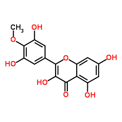 3,3',5,5',7-五羟基-4'-甲氧基黄酮结构式