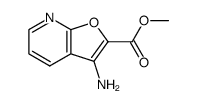 Furo[2,3-b]pyridine-2-carboxylic acid, 3-amino-, methyl ester (9CI) structure