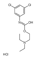 2-[(3,5-dichlorophenyl)carbamoyloxy]ethyl-diethylazanium,chloride Structure