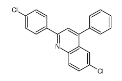 6-chloro-2-(4-chlorophenyl)-4-phenylquinoline Structure