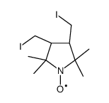 (3R,4R)-rel-3,4-Bis(iodomethyl)-2,2,5,5-tetramethyl-1-pyrrolidinyloxy structure