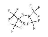 {bis(trifluoromethyl)thiophosphoryl}thio-bis(trifluoromethyl)phosphine Structure