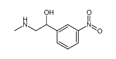 1-(m-Nitrophenyl)-2-methylaminoethanol结构式