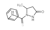 1-Pyrazolidinecarbothioamide,5-methyl-3-oxo-N-phenyl-结构式