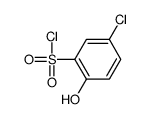 5-chloro-2-hydroxybenzenesulfonyl chloride结构式