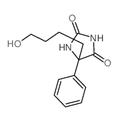 2,4-Imidazolidinedione,5-(4-hydroxybutyl)-5-phenyl- Structure