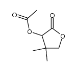 (RS)-2-acetoxy-3,3-dimethyl-γ-butyrolactone结构式