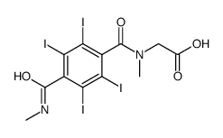 2-[methyl-[2,3,5,6-tetraiodo-4-(methylcarbamoyl)benzoyl]amino]acetic acid结构式