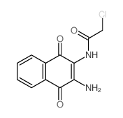 Acetamide,N-(3-amino-1,4-dihydro-1,4-dioxo-2-naphthalenyl)-2-chloro- Structure