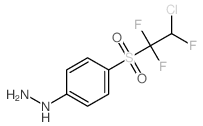 Hydrazine,[4-[(2-chloro-1,1,2-trifluoroethyl)sulfonyl]phenyl]- structure