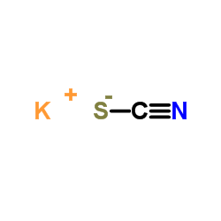 Potassium thiocyanate Structure