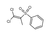 α-methyl-β,β-dichlorovinyl phenyl sulfone Structure