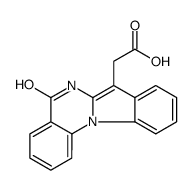 5,6-二氢-5-氧代吲哚并[1,2-a]喹唑啉-7-乙酸结构式