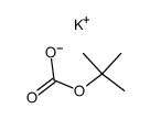 Carbonic acid, mono(1,1-dimethylethyl) ester, potassium salt结构式