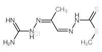 Hydrazinecarbodithioicacid, [2-[(aminoiminomethyl)hydrazono]propylidene]-, methyl ester,monohydrochloride (9CI) structure