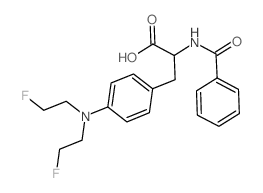 N-Benzoyl-3-(p-(bis(2-fluoroethyl)amino)phenyl)alanine结构式