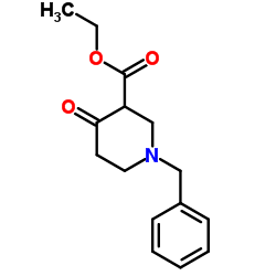 1-苄基-4-哌啶酮-3-羧酸乙酯结构式