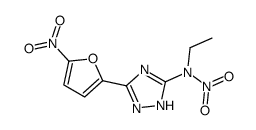 N-ethyl-N-[5-(5-nitrofuran-2-yl)-1H-1,2,4-triazol-3-yl]nitramide Structure