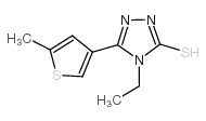 4-乙基-5-(5-甲基噻吩-3-基)-4H-1,2,4-噻唑-3-硫醇图片