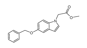 (5-Benzyloxy-indol-1-yl)-acetic acid methyl ester Structure